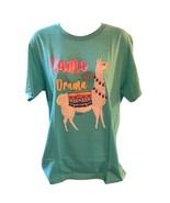 Bella + Canvas women&#39;s llama no drama t-shirt in Turquoise - £27.87 GBP