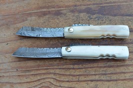 2 damascus 100% handmade beautiful tanto knife From The Eagle Collection M0311 - $74.24