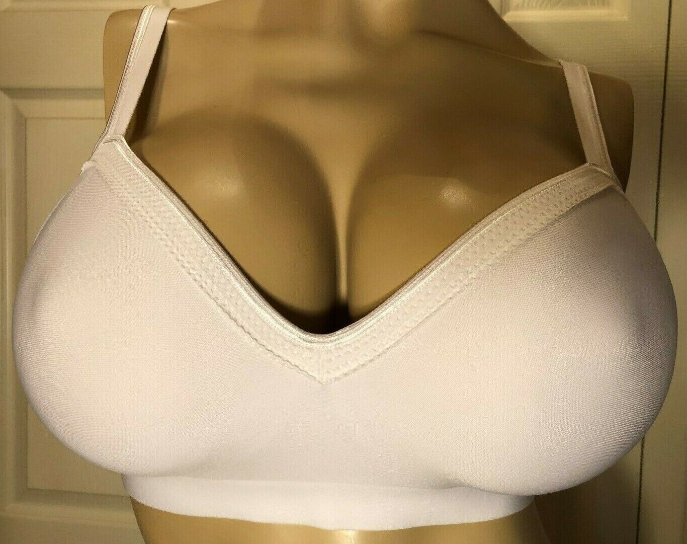 HANES XL White Wire Free G199 SMOOTH COMFORT 38C Seamless Lined 38 C Bra - $5.54