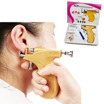 Painless Earring Piercing Gun Set Nose Navel Lip Piercer Kit Body Pierci... - £19.62 GBP