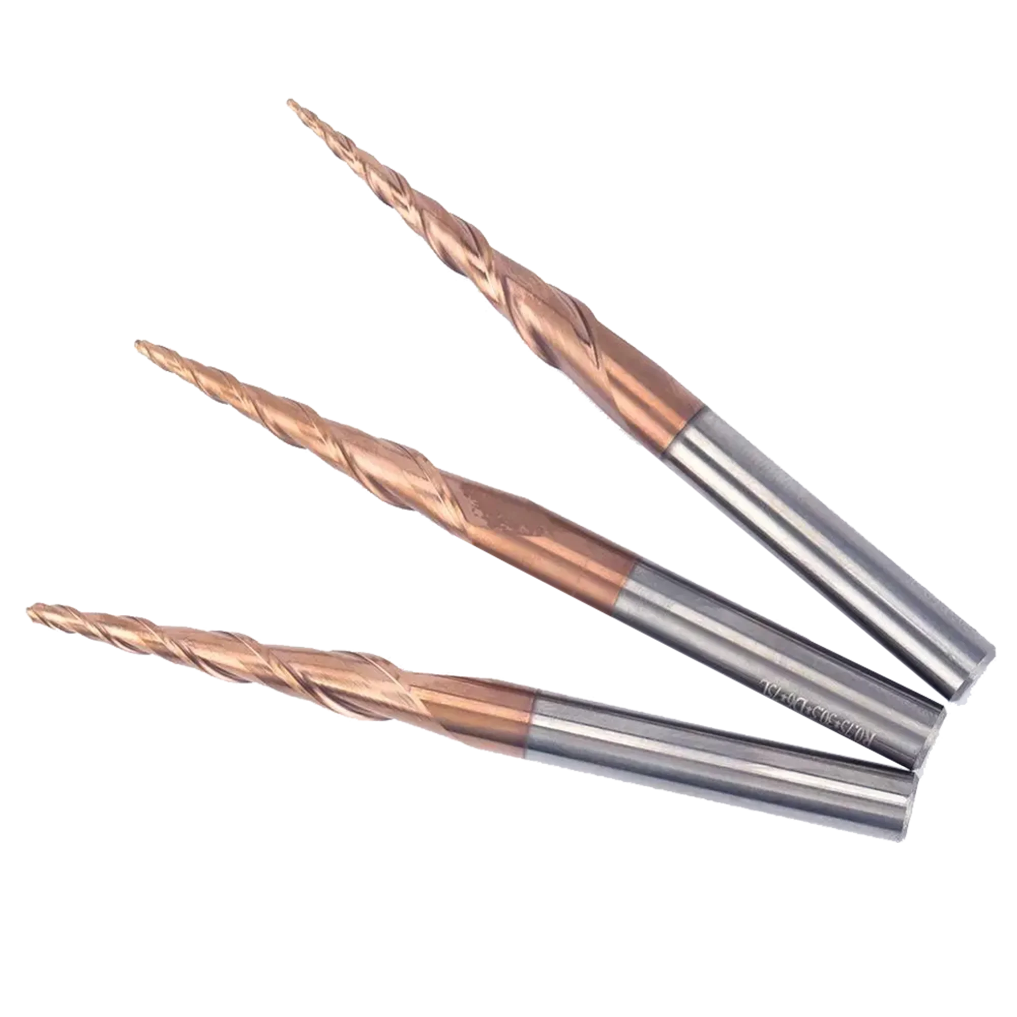 Eer 1pc 4mm 6mm taper ball nose end mill tungsten solid carbide coated cone cnc milling thumb200