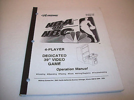 NBA ON NBC 1999 ORIGINAL VIDEO ARCADE GAME OPERATION MANUAL 4-PLAYER Vin... - $28.26