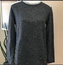TOMMY BAHAMA Large Grey heather Sweatshirt Fleece Lined Pullover L  Marl... - $12.60