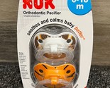 NUK Orthodontic Shape Pacifiers BASKETBALL &amp; FOOTBALL 6-18 Months 2 Pack... - $12.59