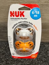 NUK Orthodontic Shape Pacifiers BASKETBALL &amp; FOOTBALL 6-18 Months 2 Pack... - £9.85 GBP