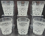 6 Anchor Hocking Wexford Old Fashioned Glasses Set Vintage Clear Cut Tum... - $69.17