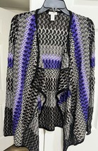 Size 1 Chicos Open Front Rayon Cardigan - $406.96 MXN