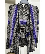 Size 1 Chicos Open Front Rayon Cardigan - $401.52 MXN