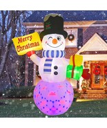 8FT Snowman Inflatable Christmas Yard Decorations Outdoor Giant Huge Tal... - $99.98