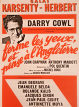 Darry Cowl - Affiche Originale Spectacle - Poster - Ferme Les Yeux Et PENSE-1980 - £104.66 GBP