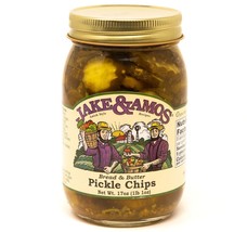 Jake &amp; Amos Bread &amp; Butter Pickle Chips, 3-Pack 17 oz. Jars - £27.98 GBP