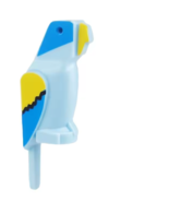 MOC City Animal Blue Parrot Building Blocks Minifigures Brick Toys - $5.85