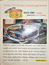 Simoniz Makes It Vista Time Trunk 58 Chrysler Cleaned Wax-1958 Vintage P... - $177.42 MXN