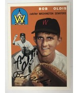 Bob Oldis Signed Autographed 1954 Topps Archives Baseball Card - Washing... - £11.97 GBP