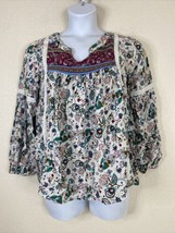 Red Camel Womens Plus Size 0X Boho Floral Peasant Blouse Long Sleeve - £8.99 GBP