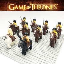20PCS MOC Game of Thrones Khaleesi Khal Drogo Army+Horse Minifigures Bricks Toys - £25.93 GBP