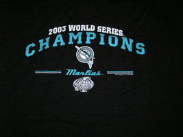2003 World Series Champions Florida Marlins T-SHIRT Mlb Baseball Vs. Ny Yankees - £19.65 GBP