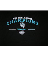 2003 WORLD SERIES CHAMPIONS FLORIDA MARLINS T-SHIRT MLB BASEBALL vs. NY ... - £19.05 GBP