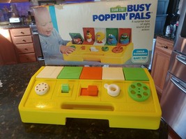 VINTAGE CHILD GUIDANCE BUSY POPPIN&#39; PALS SESAME STREET IN ORIGINAL BOX - $45.69