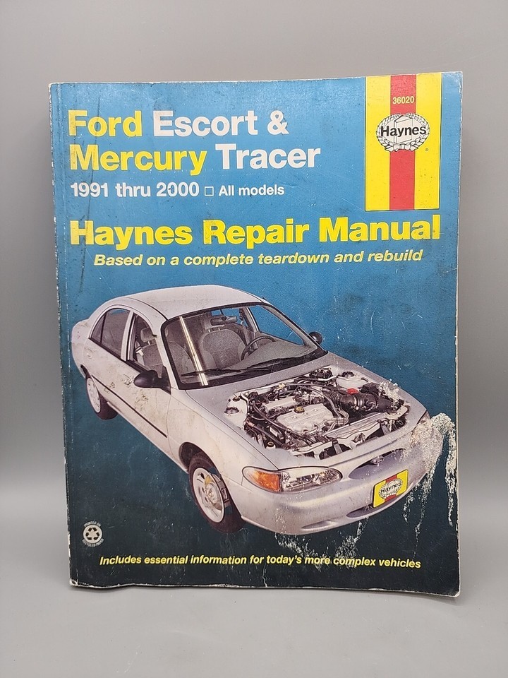 Ford Escort &amp; Mercury Tracer 1991-00 All models 36020 Haynes Repair Manual - $5.52