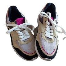 Cole Haan Beige Grand Crosscourt Lite Mixed Leather Trainer Sneaker Shoes Size 9 - £37.15 GBP