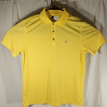 Izod Shirt Golf Advantage Performance cotton blend Men’s Yellow Medium w/Logo - £14.71 GBP