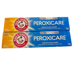 Arm and Hammer Peroxicare Gum Health Toothpaste- Clean Mint 6 oz Exp 07/25 2 pk - $8.60