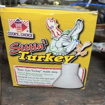 Cooks Choice Ceramic Steamer Beer Can Turkey Roaster Sittin Marinade Bar... - £8.00 GBP