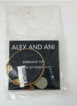 Disney Alex and Ani A Dream is a Wish Gold Color Bangle Bracelet NEW