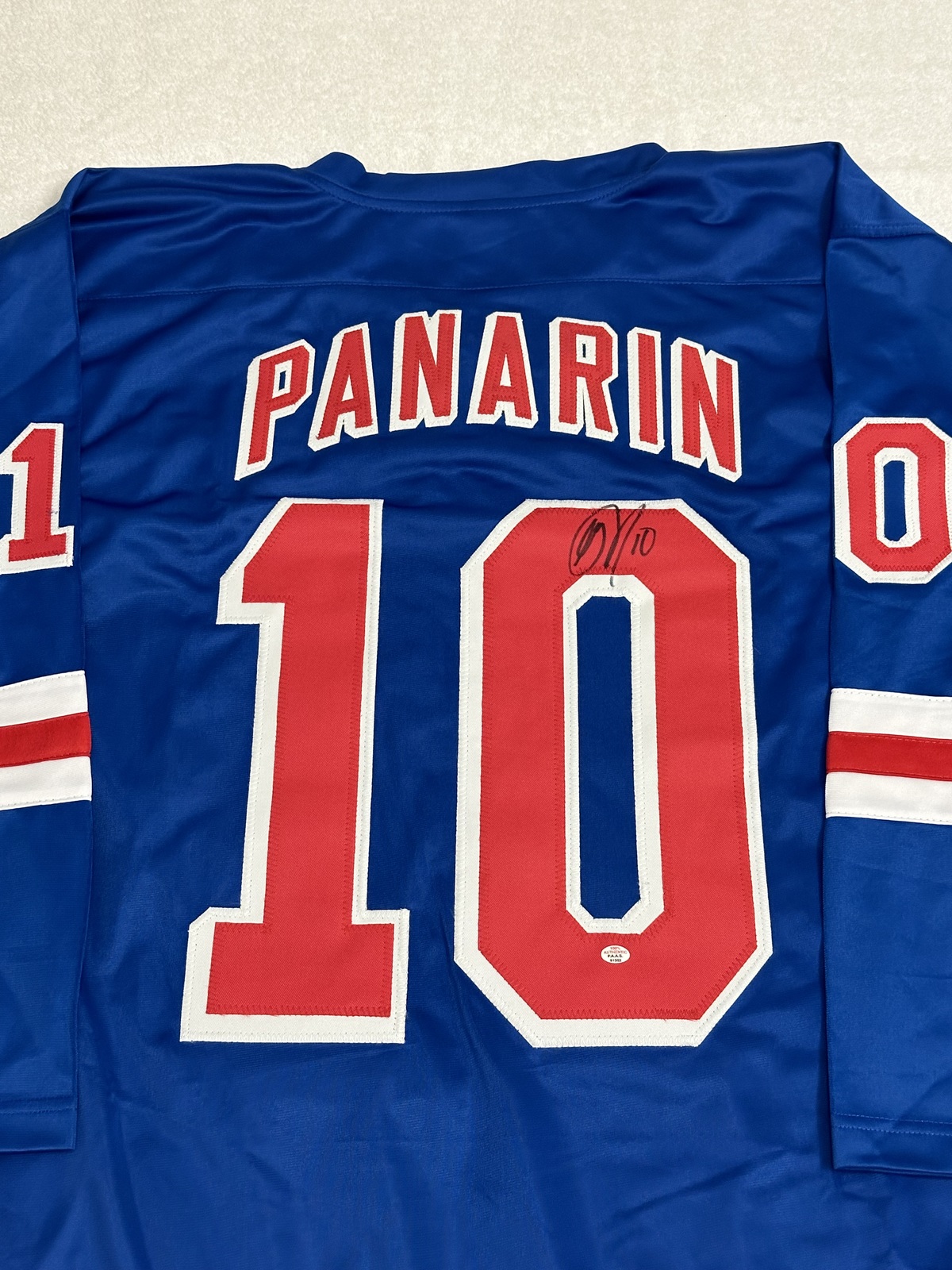 Artemi Panarin Signed New York Rangers Hockey Jersey COA - $199.00