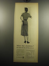 1957 Bell Telephone Ad - Miss the children? - £14.48 GBP