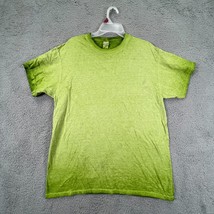 Gildan Mens Green Comfort Short Sleeve Crew Neck Pullover T Shirt Size L - £15.77 GBP