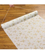 100 ft Gold Cross Wedding Aisle Runner Long Elegant Crosses  White Easte... - $24.25 CAD