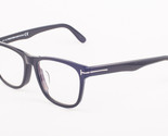 Tom Ford 5662 001 Shiny Black / Blue Block Eyeglasses TF5662 001 54mm - $179.55