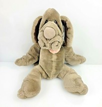 Ganz Bros Wrinkles The Dog Plush Hand Puppet Full Body 18&quot; 1981 Vintage - £16.96 GBP