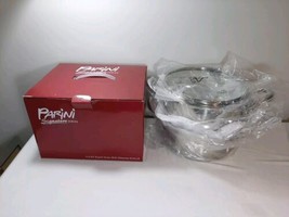 Brand New In Box - Parini 3.5 Qt Stainless Dutch OVEN/STEAMER/TEMPERED Glass Lid - $13.06