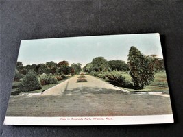 View in Riverside Park, Wichita, Kansas -1900s Unposted Postcard. RARE. - £8.25 GBP