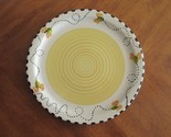 LONGABERGER Pottery BEE Round Serving Platter Plate Tray ~13&quot; Dia Vitrif... - £56.02 GBP