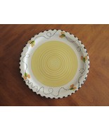 LONGABERGER Pottery BEE Round Serving Platter Plate Tray ~13&quot; Dia Vitrif... - £56.78 GBP
