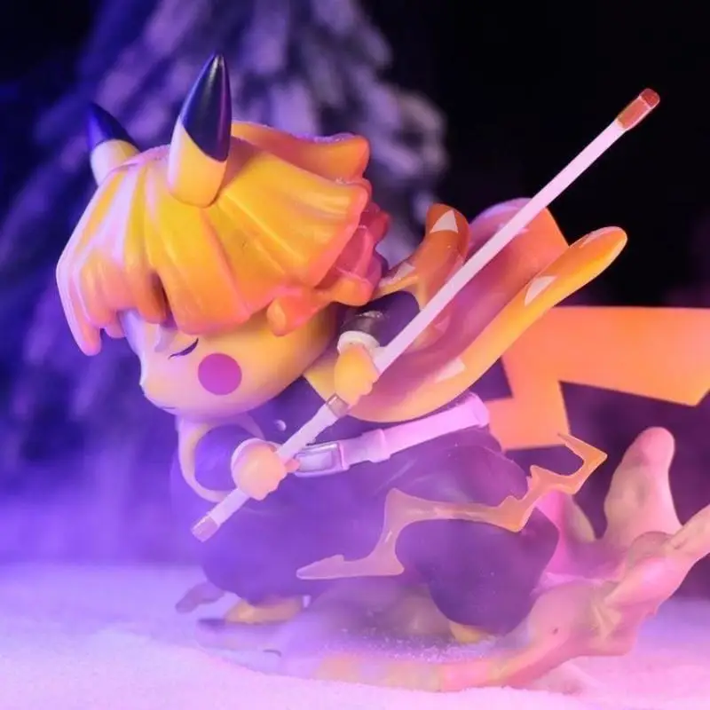 TAKARA Pokemon cos Demon Slayer Zenitsu Iron Man Pikachu action Anime Fi... - $16.89+