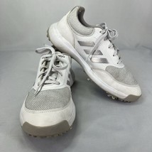 Adidas Golf Shoes Women’s Size 7.5 Evm 004001 White And Silver - $29.00