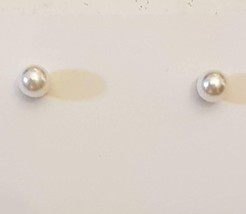 Avon Faux Pearl Pierced Earrings 5 mm Stainless Steel Studs - £11.77 GBP