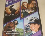 Black Beauty Seabiscuit National &amp; International Velvet 4 Horse Films DV... - £7.75 GBP