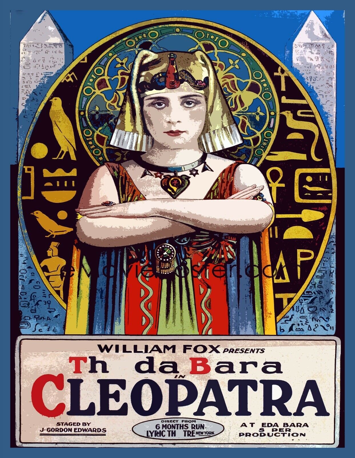 Decorative Poster.Interior wall art room design.Cleopatra silent movie.11503