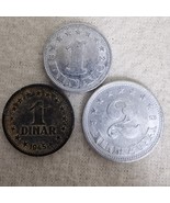 Yugoslavia Coin Lot 1945–1953 1 Dinar 2 Dinara Socialist Vintage Old Cur... - $39.37 CAD