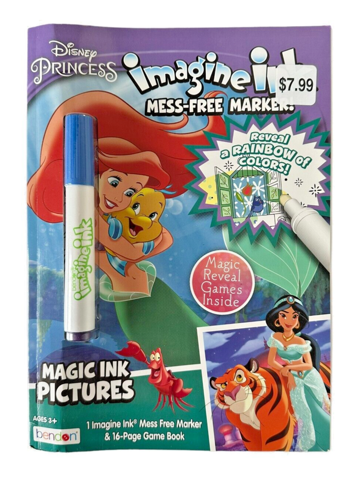 Disney Princess Imagine Ink Marker Game Book - $6.92