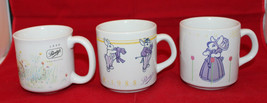 Purdy&#39;s Chocolate Easter Bunnies Rabbits Mug Cup 1988 1989 1990 Set of 3... - £34.65 GBP