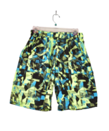 Under Armour Boy&#39;s Swim Trunks Green Yellow Blue Size Large Board Shorts - $325.66 MXN