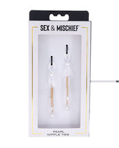 Sex &amp; Mischief Pearl Nipple Ties - £11.95 GBP