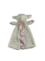 Gund Baby Winky Huggybuddy Lamb Lovey Security Blanket Pink Girl Plush Satin 17&quot; - £11.87 GBP
